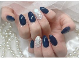 【Rika】ぷっくりお花ネイル