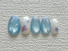 梅雨/紫陽花/マグネット/水色