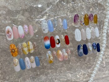 ネイルサロン メルナチュール 天神大名(Mere Nature)の写真/【夏デザイン￥6980】涼しげネイルやシェルなど指先に夏を取り入れて太陽の下でも映える指先に☆天神・大名