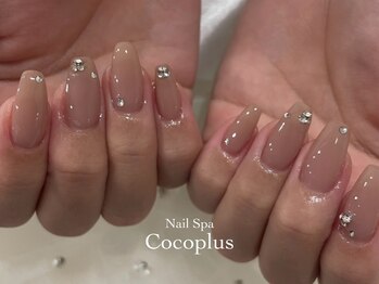 ネイル スパ ココプラス(Nail spa Cocoplus)/くすみピンクワンホン8000円