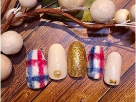 ブランケットチェックネイル
