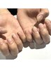 《HAND》クリアネイル　¥5500