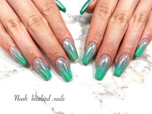 ノアブルーバードネイルズ(Noah' bluebird .nails)/ダイアミチップ&ミラーネイル