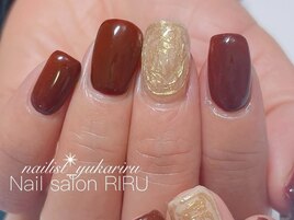 ボルドーニュアンスネイル