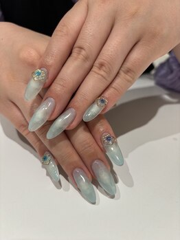 アース ネイルアンドアイラッシュ 大崎店(HAIR ＆ MAKE EARTH Nail＆Eyelash)/長さ出しデザイン