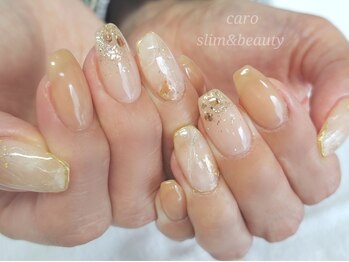 カロ スリムアンドビューティー(caro)の写真/デザイン持ち込みOK！プロの技術でかわいいが長持ち◎お好みのデザインで指先からオシャレを満喫しよう☆