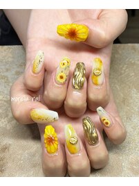 ひまわりネイル