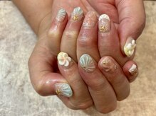 ガーデン ヘア&エステ&ネイル Garden/プルメリア３D ネイル