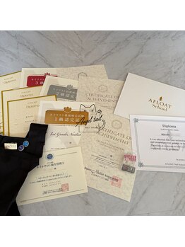 エンジェルテイル(Angel tail)/【保有資格】