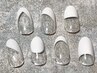【HAND】クリアベース＊フレンチネイル◆ ￥6200　