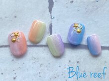ネイルアンドまつげエクステ ブルーリーフ 四谷三丁目店(Blue Reef)/カラフルサマーネイル