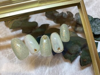 こはるびより/春カラー♪透け感ネイル！