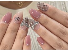 スワローネイルアイ(swallow nail eye)/チェックネイル