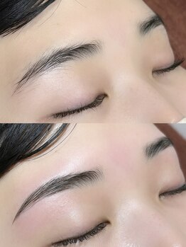 エルプラス(elu+)の写真/アイブロウで眉毛を自由自在に操れる☆眉毛の形で印象が変わる♪眉毛を整えて美しい目元に！