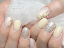 フユメイト(fuyumate)/春ミモザネイル