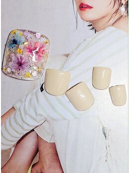 プラスジャム(Plus Jam)/涼しげフットネイル