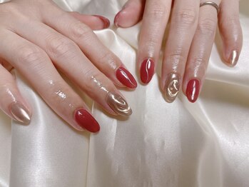 キキネイル たまプラーザ店(kikinail)/9月定額A ぼこぼこネイル