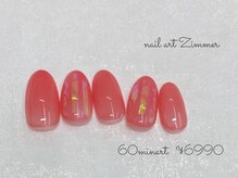 ネイルアート ジマー/60minart コース¥6990