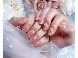 キラキラチークネイル☆