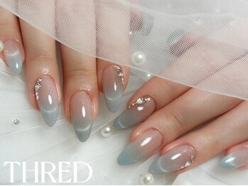 スレッドネイル(THRED nail)の写真/【オフィスネイル/ナチュラルデザイン】美フォルム＆ツヤが自慢の当店で、上品で繊細な大人の指先に◎