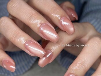 レミュー バイ ヴィヴァール(Le Mieux by vivare)の写真/【シンプルで上品なデザイン豊富♪】オフィスで映える大人女性向けネイル◇＊お爪に優しいフィルイン採用！