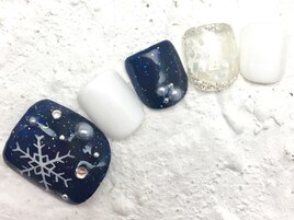 スノー　雪の結晶ネイル　8480円