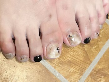 アティックネイルアトリエ(attic nail atelier)/大理石デザインフット★