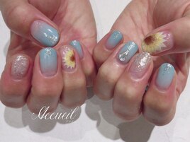 ひまわりネイル