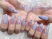 モルフォネイル(Morpho nail)/#キラキラネイル#冬ネイル