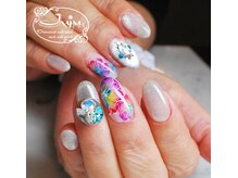 ジュジュ(Juju)/レインボーフラワーネイル