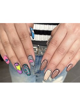 手描きアートが得意なサロン