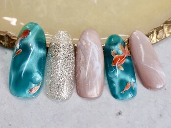 ロシェ(Rocher)/金魚ネイル【パラジェル】