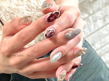 アプリシーエイトネイル(appreciate nail)/【定額】フルアート♪