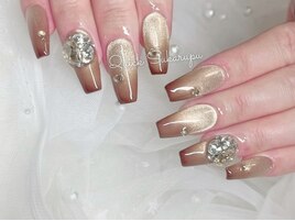 グラデーションマグネットネイル