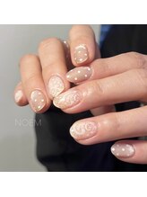 ノエム ネイルサロン(NOEM)/レース × ドット
