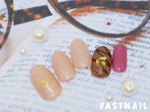 ファストネイル 立川店(FAST NAIL)/金箔チョコレートネイル¥5500