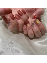 アンネ 梅田 GRACE店(ANNE)/マットとラメのちぐはぐネイル！