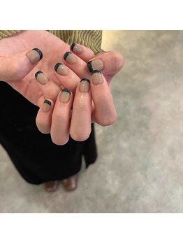 ハラジュクネイルズ(harajukunails)/クリアベースフレンチコース