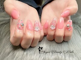 ピンク系ネイル