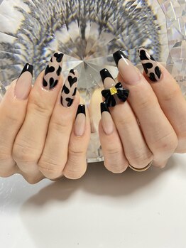 バレンタインネイル