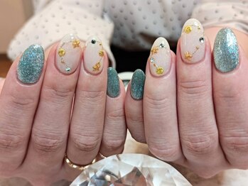 ハロ(Halo)/夏ネイル