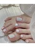 FOOT★ジェル★ワンカラーｏｒフレンチｏｒラメ・カラーグラデーション¥5,000