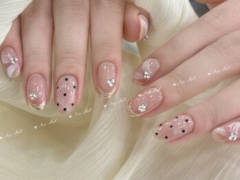 アイリスネイル 大塚(Iris Nail)/自爪人気なドットネイル
