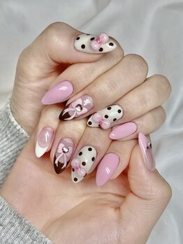 ビーエヌネイル(BN NAIL)/バレンタインｍ、チョコネイル