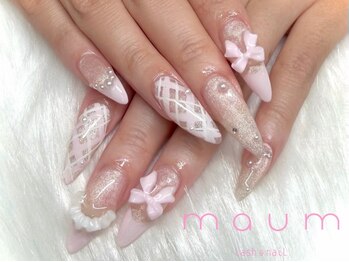 マウム(maum)の写真/韓国ネイルのサンプルが豊富【トレンドワンホン韓国デザイン】お手頃価格で人気の韓国ネイルが楽しめる♪