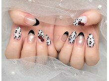 ネイルサロンアンドネイルスクールアートローズ 町田店(Art Rose)の雰囲気（大人可愛いレオパード×ブラックの甘辛ネイル★秋ねいる）