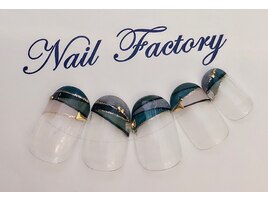 変形フレンチネイル