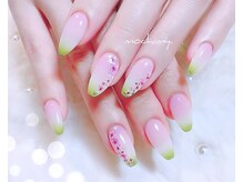 モチミィ(mochimy.)/＊桜もち押し花ネイル＊