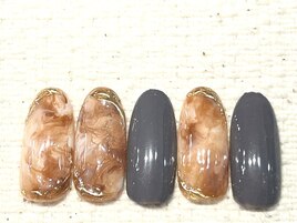ミルクティ-ネイル　¥8250