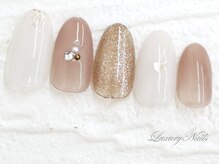 ラグジュアリー ネイルズ(Luxury Nails)/ポイント＊ハートNail